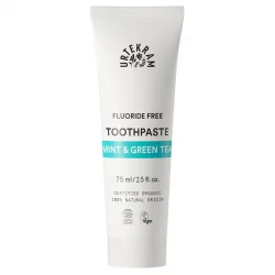 Dentifrice BIO menthe & thé vert sans fluor - 75ml - Urtekram