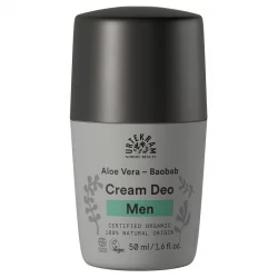 BIO-Deo-Roller Baobab, Lakritze & Aloe Vera für Männer - 50ml - Urtekram