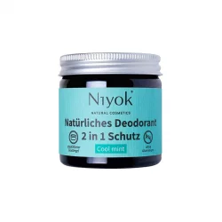 Déodorant crème 2 en 1 naturel Cool mint - 40ml - Niyok