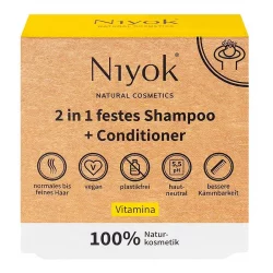 Natürliches 2 in 1 festes Shampoo & Conditioner Vitamina - 80g - Niyok