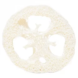 Natürliche Luffa-Scheibe - 1 Stück - Rosenrot