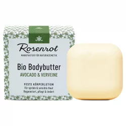 Beurre corporel solide BIO avocat & verveine - 70g - Rosenrot