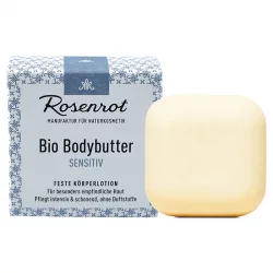 Feste BIO-Körperbutter Sensitiv Duftfrei - 70g - Rosenrot