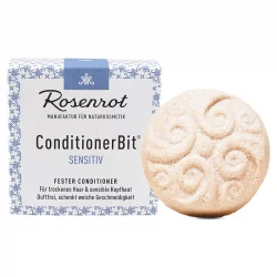 Natürliche feste Haarspülung Sensitiv Duftfrei - 60g - Rosenrot