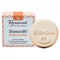 Natürliches festes Shampoo Calendula & Ghassoul - 55g - Rosenrot