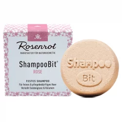 Natürliches festes Shampoo Rose - 55g - Rosenrot