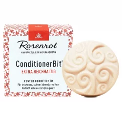 Natürliche feste Haarspülung extra Reichhaltig - 60g - Rosenrot