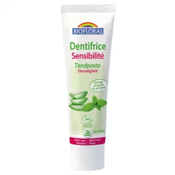 Dentifrice sensibilité BIO menthe & aloe vera sans fluor - 100g - Biofloral