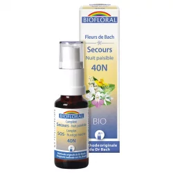 BIO-Bachblütenkomplex als Spray N°40N Hilfe für ruhige Nächte - 20ml - Biofloral