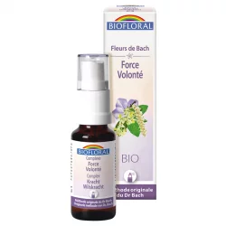 Complexe Fleurs de Bach en spray BIO N°3 Force & Volonté - 20ml - Biofloral