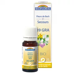 Complexe Fleurs de Bach en granules BIO N°39 Secours - 10ml - Biofloral