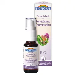 Complexe Fleurs de Bach en spray BIO N°13 Persévérance & Concentration - 20ml - Biofloral
