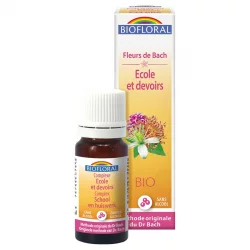 Complexe Fleurs de Bach en granules BIO N°34 Ecole & Devoirs - 10ml - Biofloral