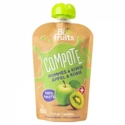 BIO-Apfel- & Kiwikompott - 100g - BioFruits