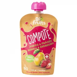 BIO-Birnen- & Erdbeerenkompott - 100g - BioFruits