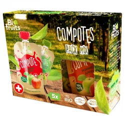 BIO-Kompott Multipack 5 Geschmacksrichtungen - 5x100g - BioFruits
