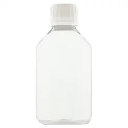 Transparente Plastikflasche 250ml mit Schraubverschluss - Aromadis