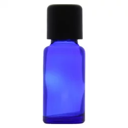 Flacon en verre bleu 20ml avec bouchon codigoutte - Aromadis