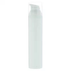 Flacon airless en plastique blanc 100ml - Aromadis
