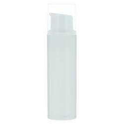 Flacon airless en plastique blanc 10ml avec pompe de distribution et bouchon transparent - 1 pièce - Aromadis