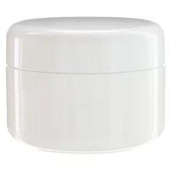 Pot en plastique blanc 100ml avec couvercle à vis - 1 pièce - Aromadis