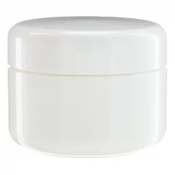 Pot en plastique blanc 50ml avec couvercle à vis - 1 pièce - Aromadis