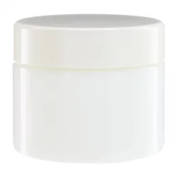 Pot en verre blanc 50ml avec couvercle à vis blanc - 1 pièce - Aromadis