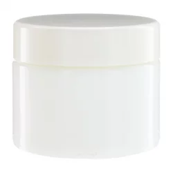 Weisse Glasdose 50ml mit weissem Drehverschluss - 1 Stück - Aromadis