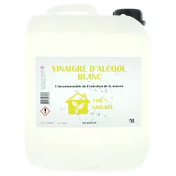 Vinaigre d'alcool blanc naturel 10% - 5l - D&A Laboratoire