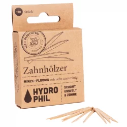 Bambus Zahnhölzer Minze & Fluorid - 150 Stück - Hydrophil