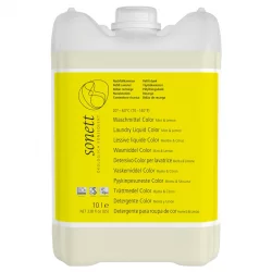 Ökologisches Flüssigwaschmittel Color Minze & Lemongrass - 140 Waschgänge - 10l - Sonett