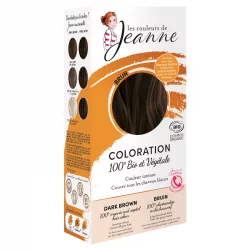 Poudre colorante végétale BIO brun - 2x50g - Les couleurs de Jeanne