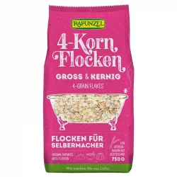 Flocons 4 céréales complets gros & croustillants BIO - 750g - Rapunzel