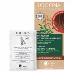 Poudre colorante végétale BIO rouge acajou - 100g - Logona