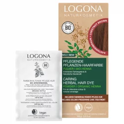 Poudre colorante végétale BIO brun châtaigne - 100g - Logona