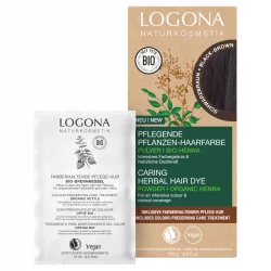 Poudre colorante végétale BIO brun noir - 100g - Logona