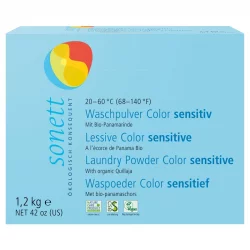 Ökologisches Waschpulver Color sensitiv ohne Duft - 30 Waschgänge - 1,2kg - Sonett
