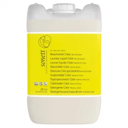 Ökologisches Flüssigwaschmittel Color Minze & Lemongrass - 20l - Sonett﻿