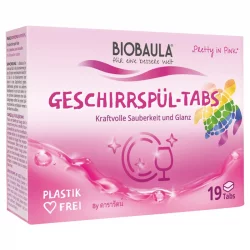 Tablettes lave-vaisselle écologiques sans parfum - 19 tablettes - Biobaula