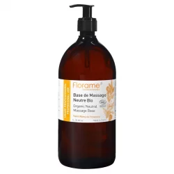 BIO-Massageöl neutrale Basis Aprikose & Mandel - 1l - Florame