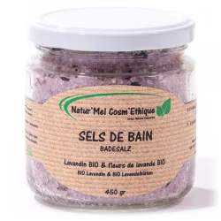 Natürliches Badesalz Lavandin & Lavendelblüten - 450g - Natur'Mel