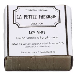 Savon visage naturel argile verte - 100g - La Petite Fabrique