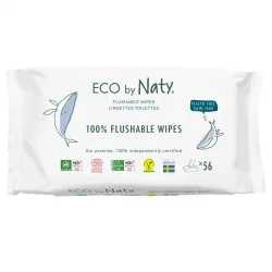 Öko-Toilettentücher ohne Parfum - 56 Feuchttücher - Naty
