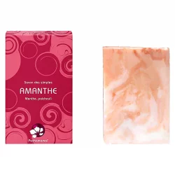 BIO-Seife Minze & Patchouli - Amanthe - 100g - Pachamamaï