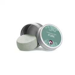 Shampooing solide cheveux normaux naturel ricin, argile verte & menthe - Pure - 25g - Pachamamaï