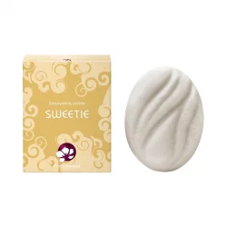 Natürliches festes Shampoo für gefärbtes Haar - Reis, Kokosnuss & Petit Grain bigaradier - Sweetie - 65g - Pachamamaï