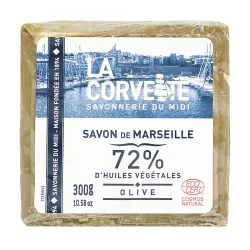 Savon de Marseille vert à l'huile d'olive - Film - 300g - La Corvette