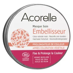 Masque soin embellisseur de couleur BIO henné incolore - 200ml - Acorelle