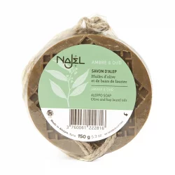 Savon d'Alep ambre & oud - 150g - Najel