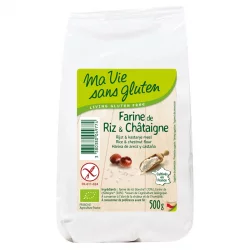 Farine de riz & de châtaigne BIO - 500g - Ma vie sans gluten